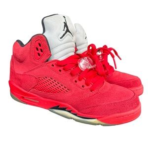 Nike Air Jordan V 5 Red Suede 2017 Retro BG GS 440888-602 sz 6.5Y